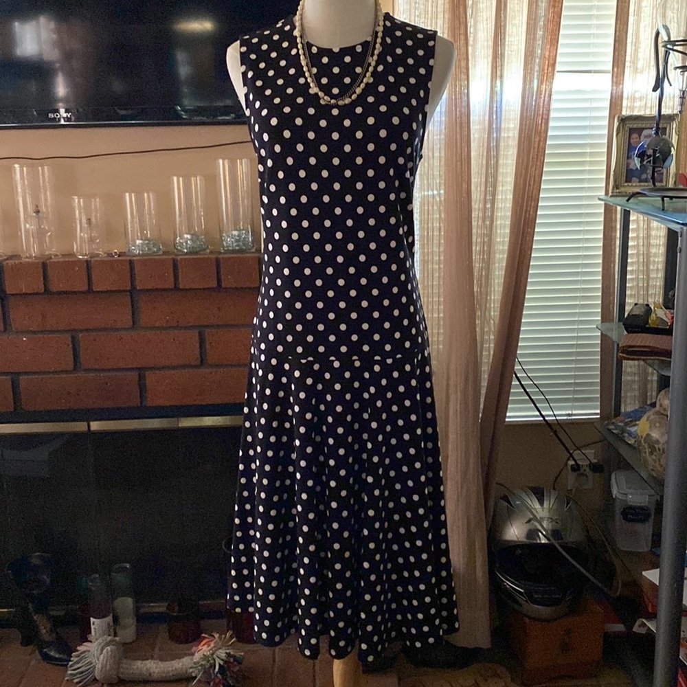 Vintage Lauren Ralph Lauren Large below knee 2 piece dress - Picture 4 of 5